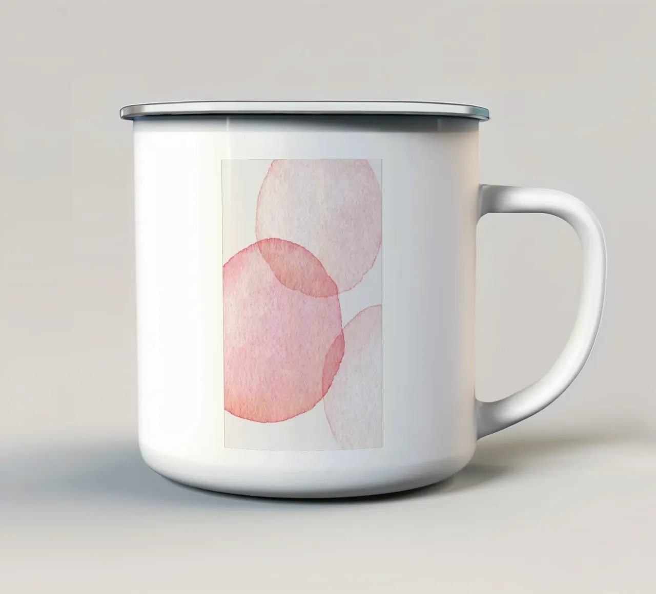 Rosa-Aquarell tazza in smalto da AESTHETIC VIBES by Isabel