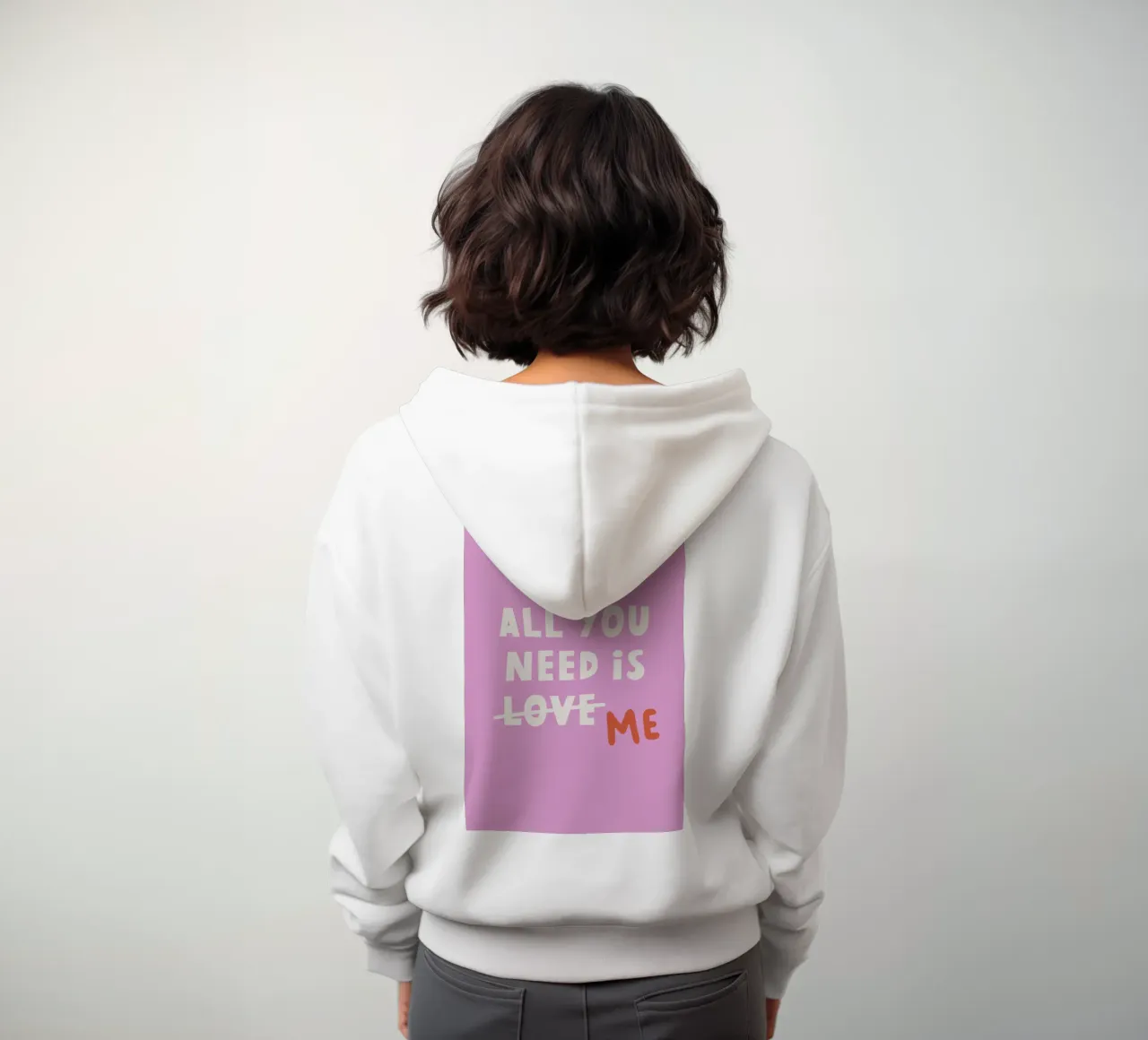 All you need is... felpa con cappuccio da we line studio - art