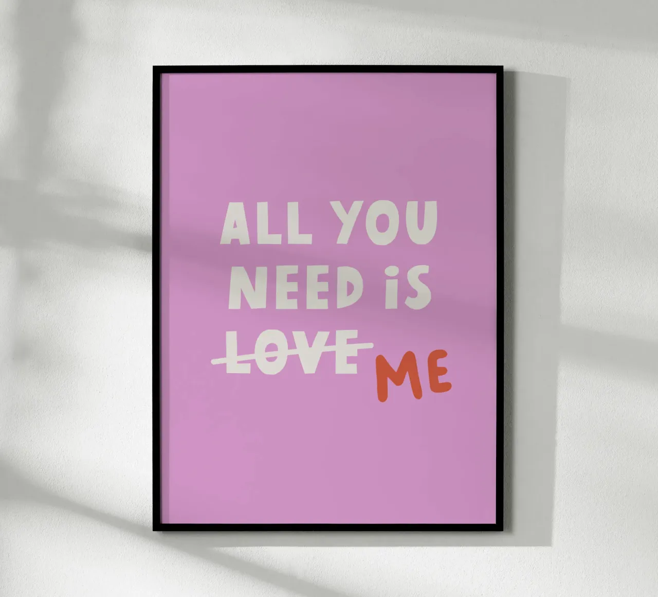 All you need is... poster con telaio in plastica da we line studio - art