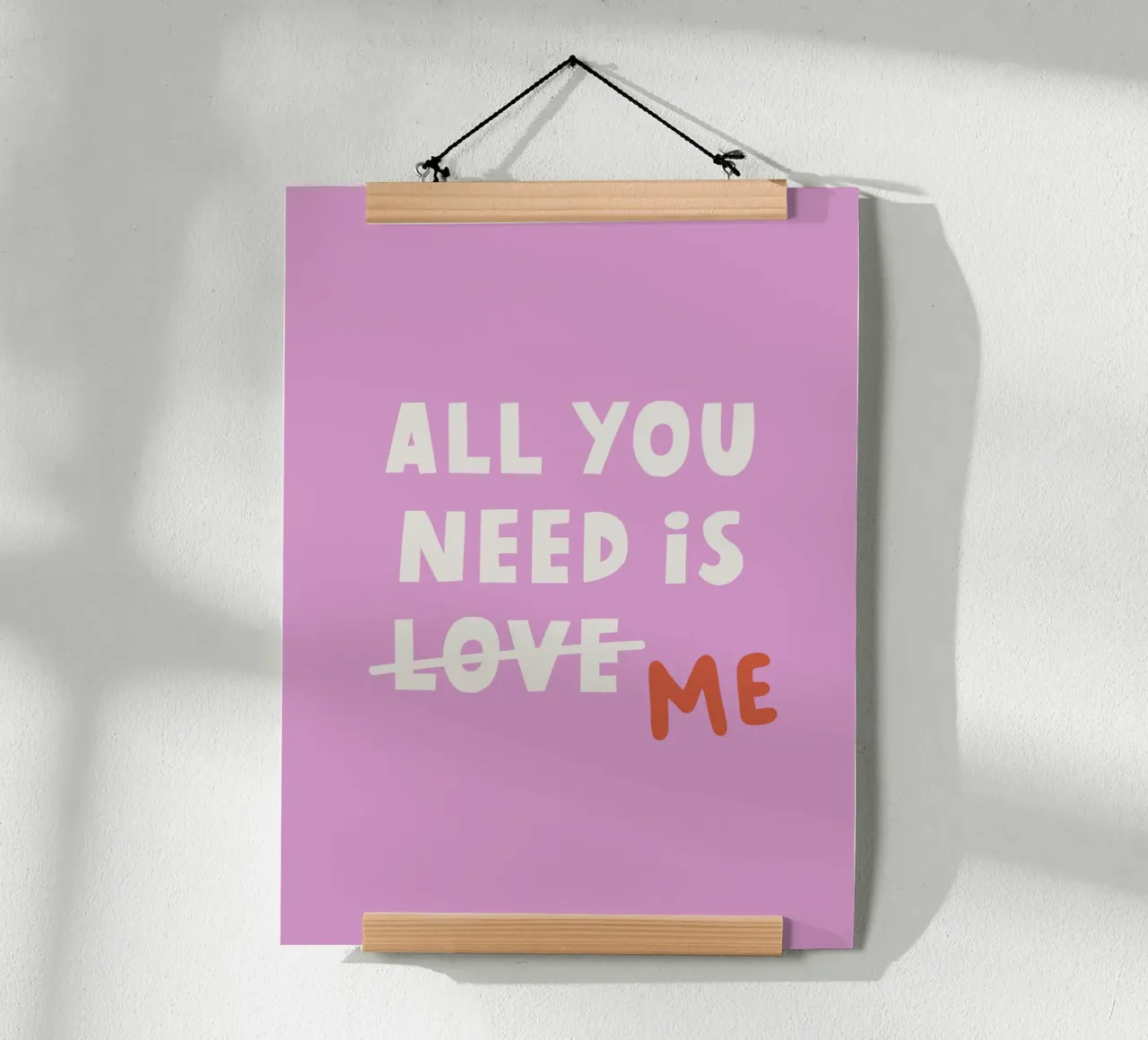 All you need is... poster con telaio in plastica da we line studio - art