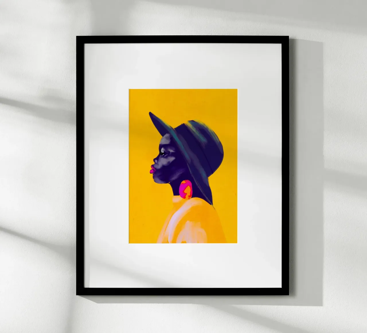 Abstrakte Kunst Mädchen Porträt 5 Poster von ThingDesign