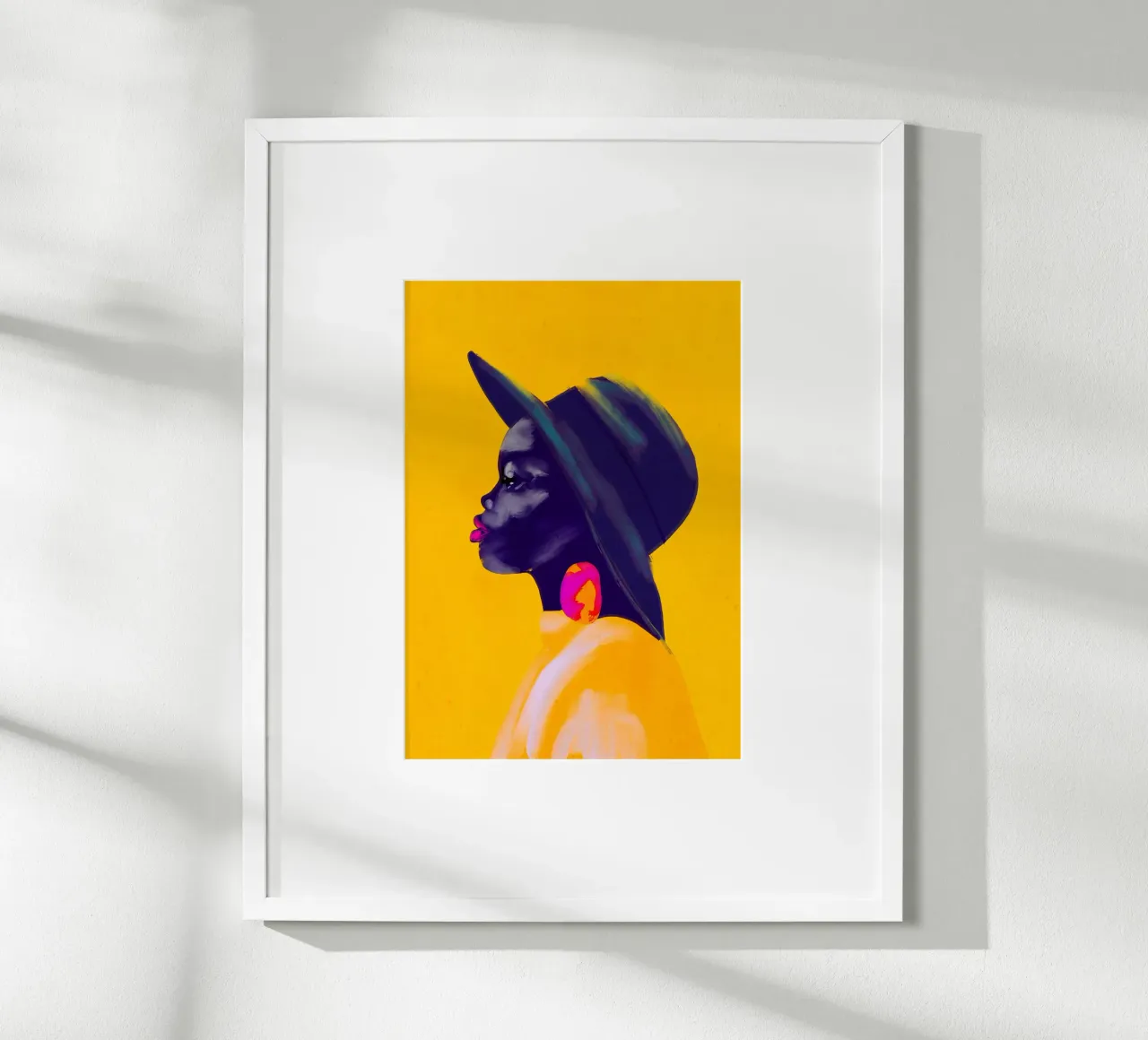 Abstrakte Kunst Mädchen Porträt 5 Poster von ThingDesign
