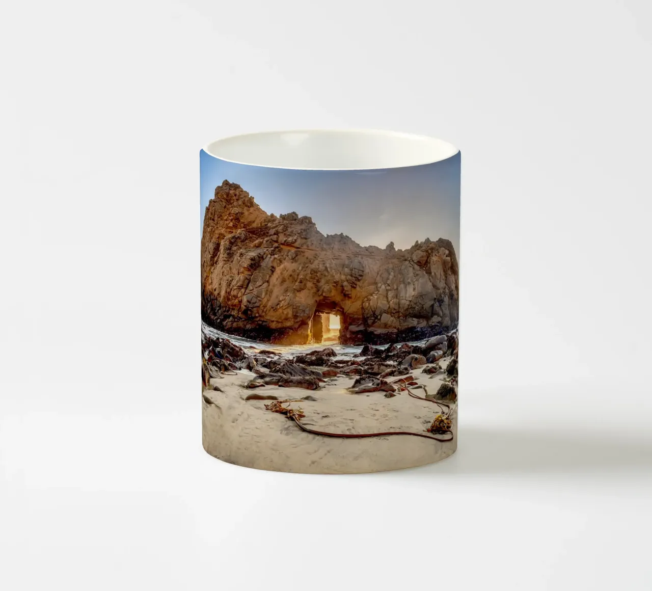 Tramonto sulla spiaggia di Pfeiffer tazza in ceramica da anderm