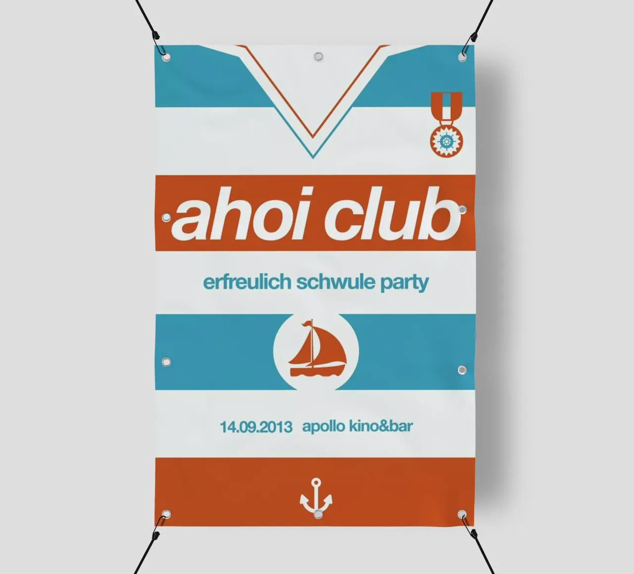 Ahoi Club - Queer Party telo in pvc da Stephan Kochs
