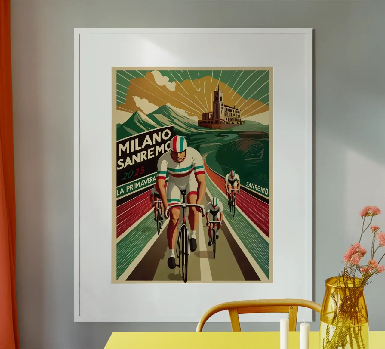 strada di montagna poster con telaio in plastica da Amber Hughes