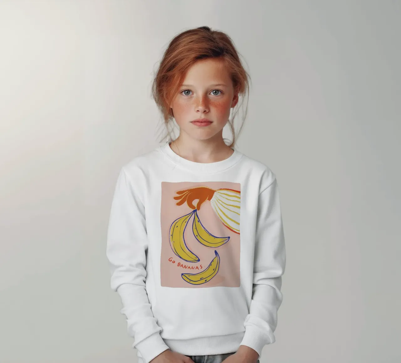 andare a banane felpa bambino da Amber Hughes