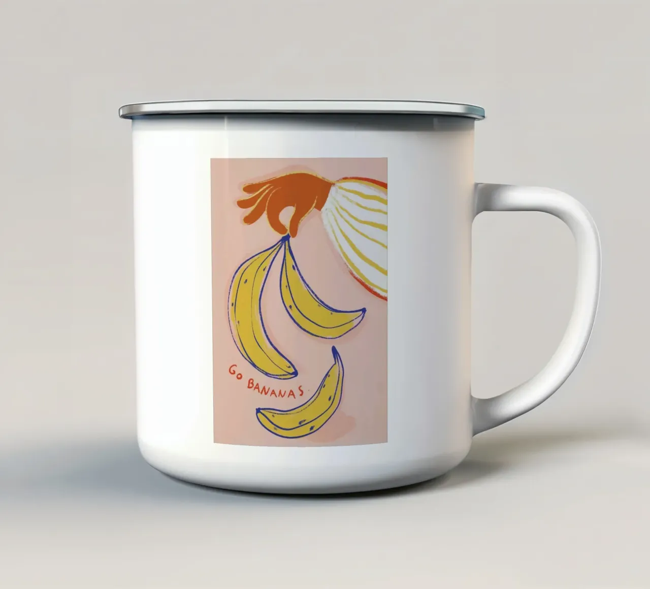 andare a banane tazza in smalto da Amber Hughes