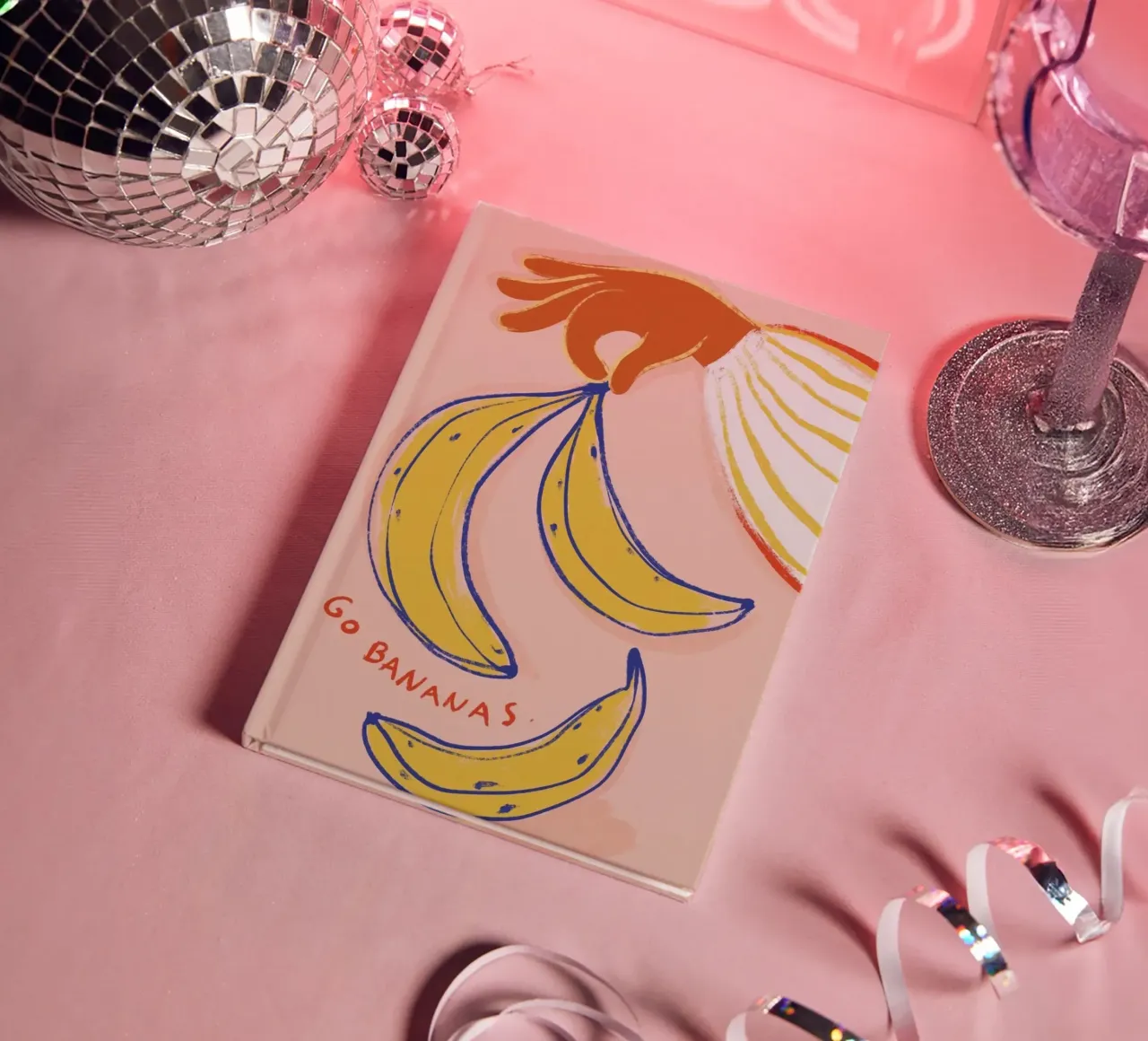 go bananas notebook by Amber Hughes