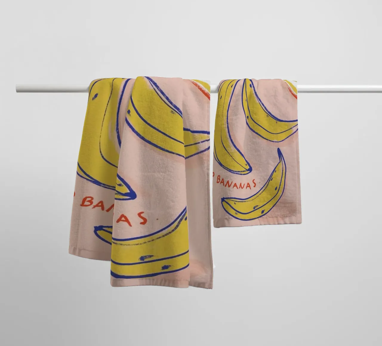 go bananas towel by Amber Hughes