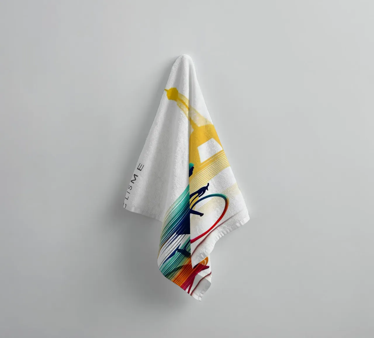 cyclist speed towel by Amber Hughes