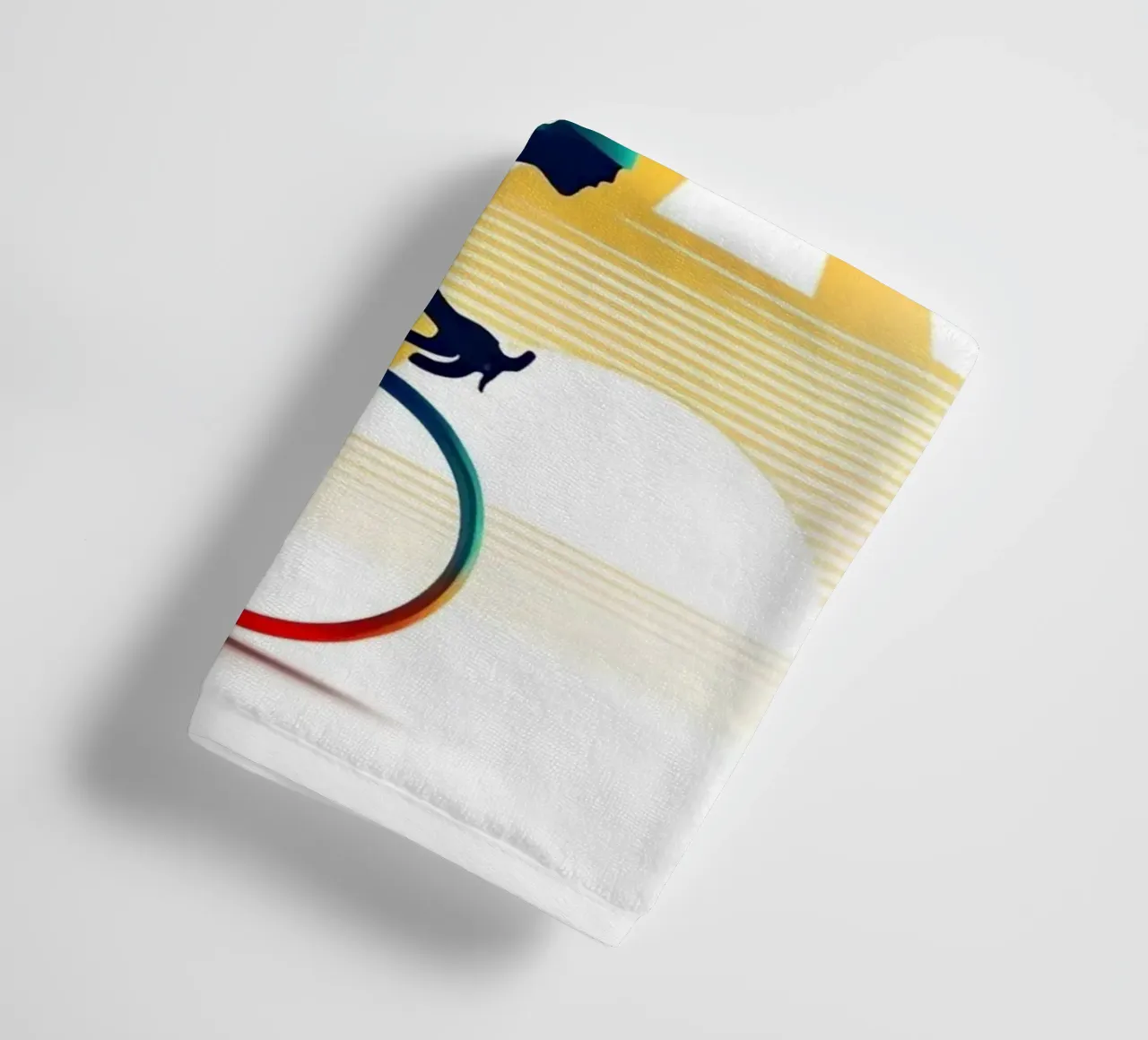 cyclist speed towel by Amber Hughes