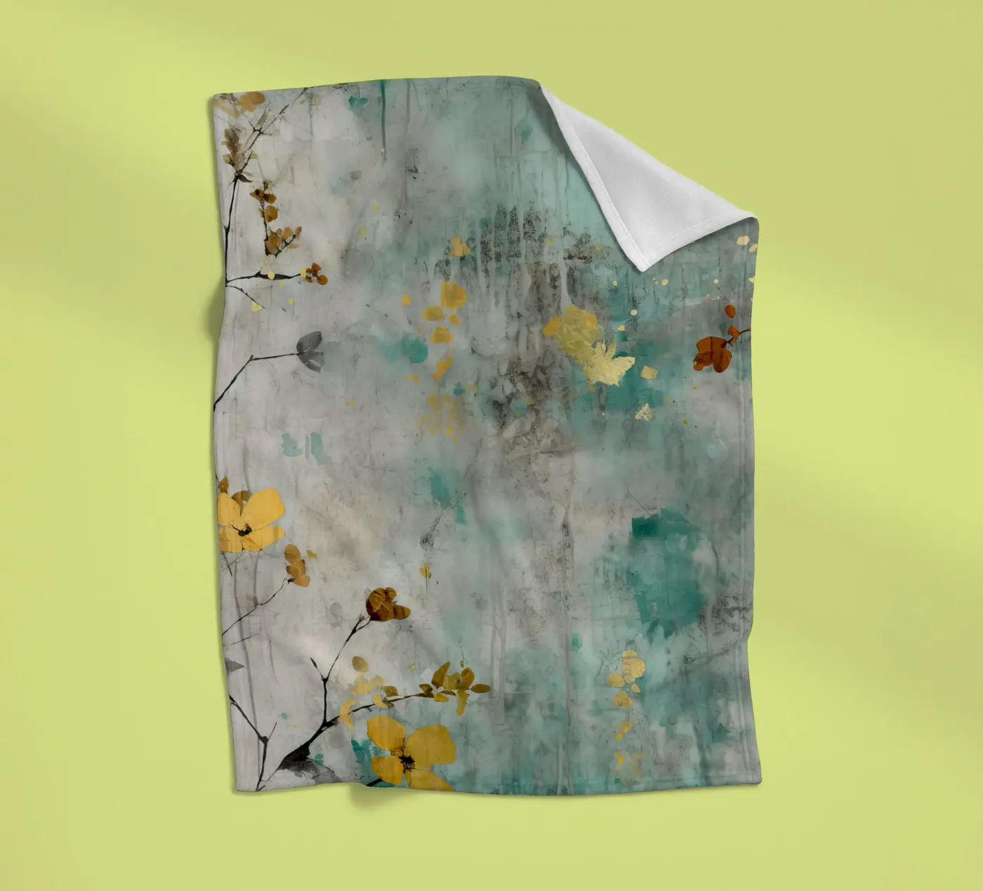 Gemälde 1 Fleecedecke von Yaso Design Boho & Botanic