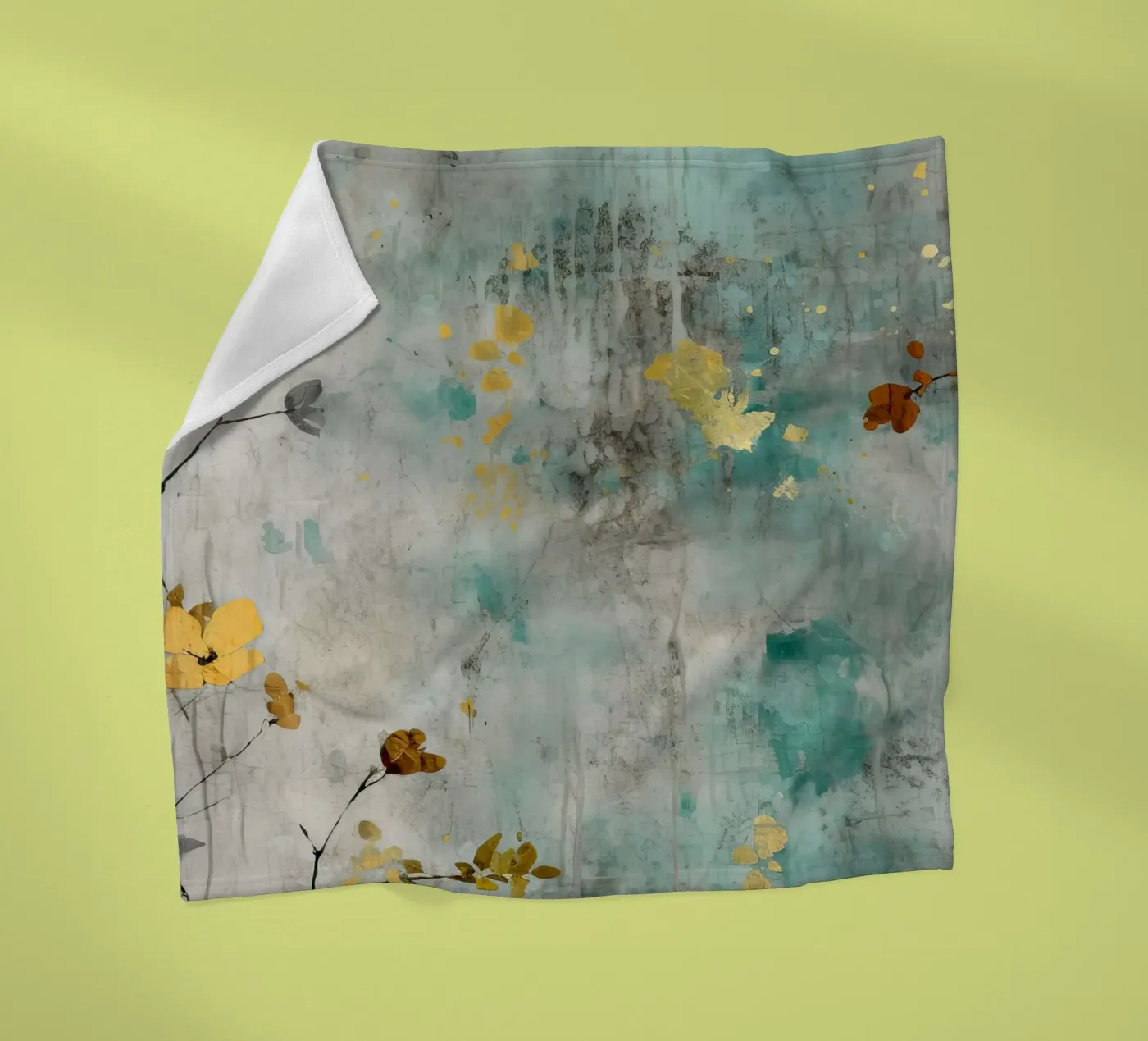 Gemälde 1 Fleecedecke von Yaso Design Boho & Botanic