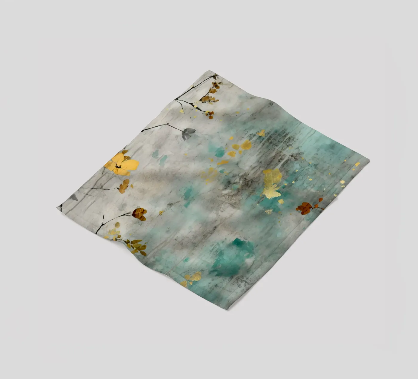 Gemälde 1 Fleecedecke von Yaso Design Boho & Botanic