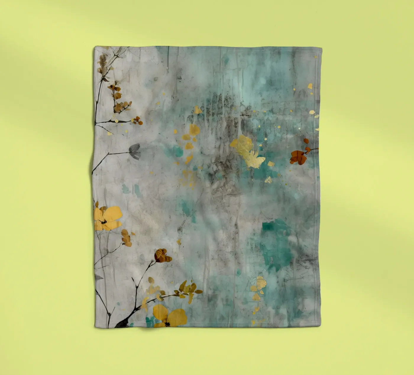 Gemälde 1 Fleecedecke von Yaso Design Boho & Botanic