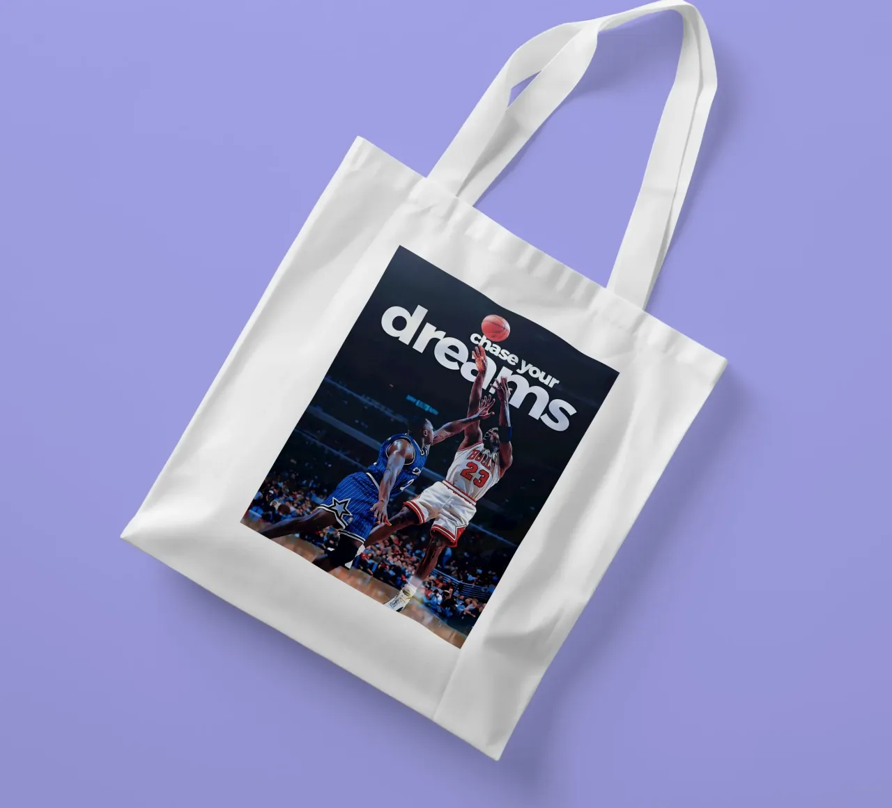 chase your dreams borsa in juta da Type & Tape