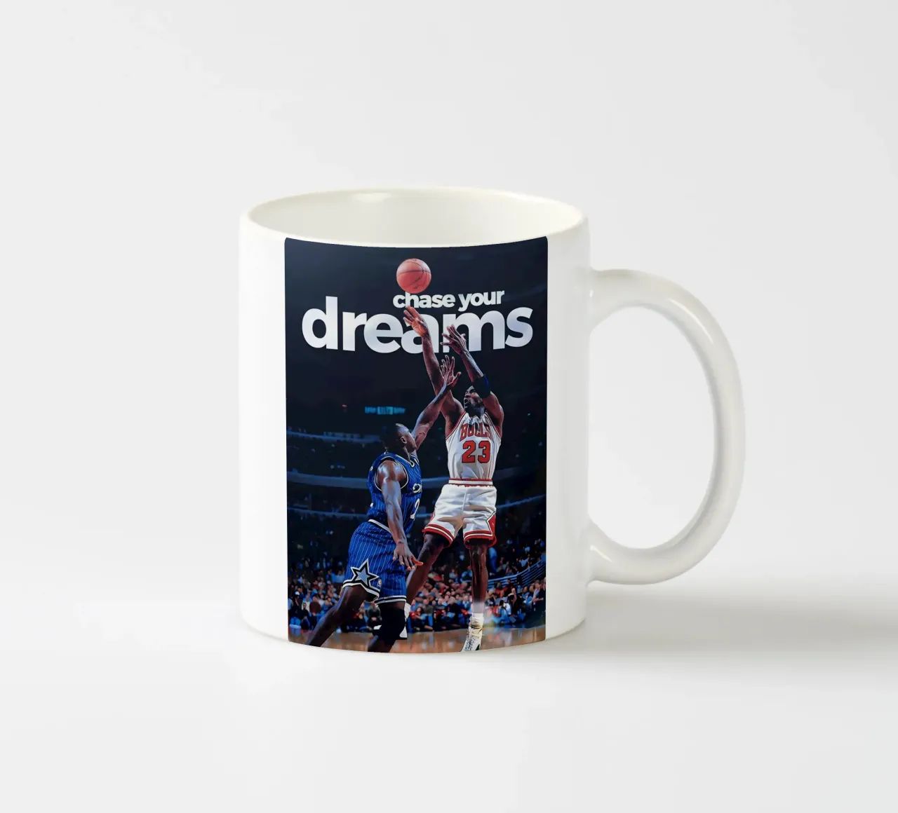 chase your dreams tazza in ceramica da Type & Tape