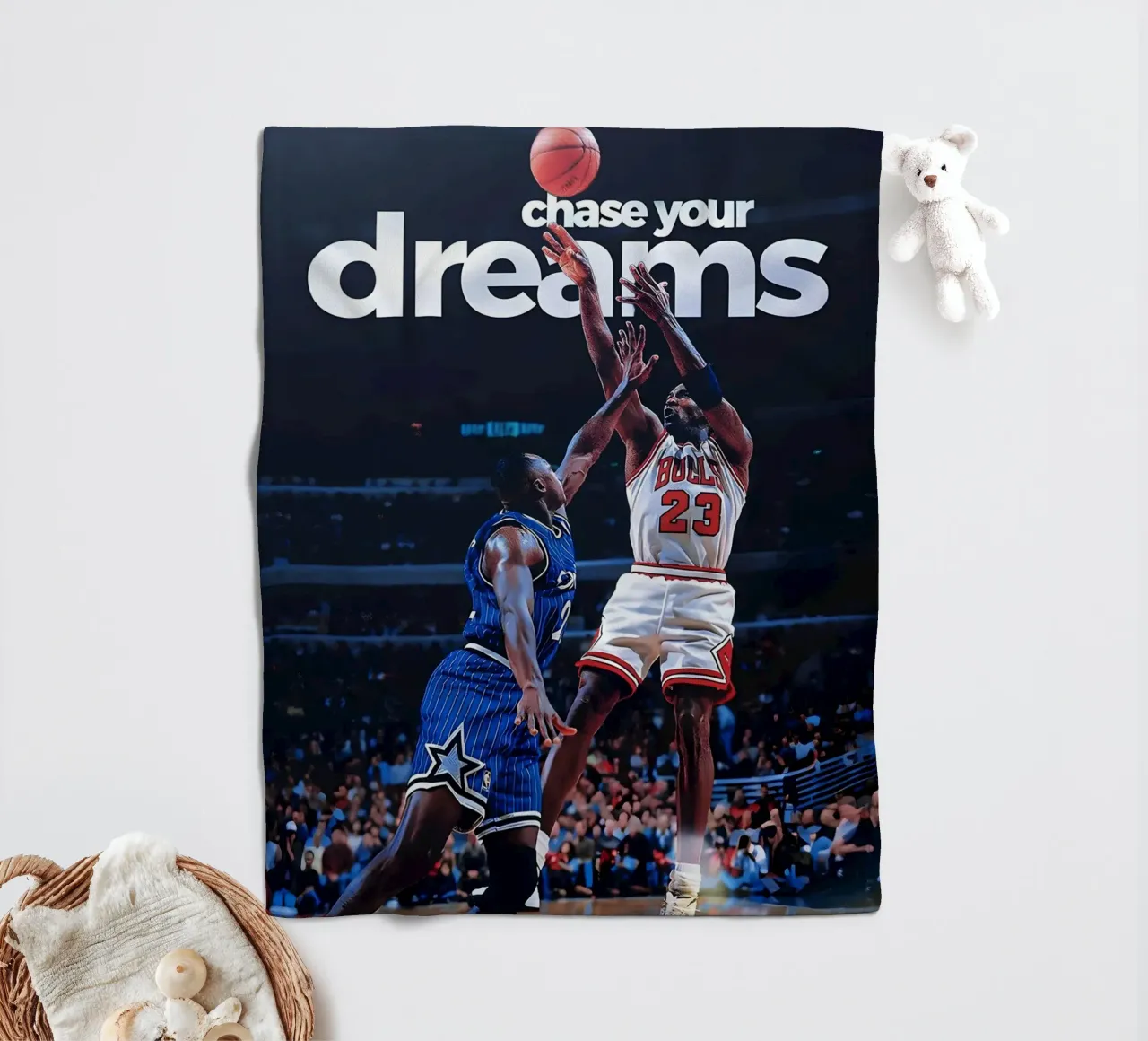 chase your dreams coperta in pile da Type & Tape