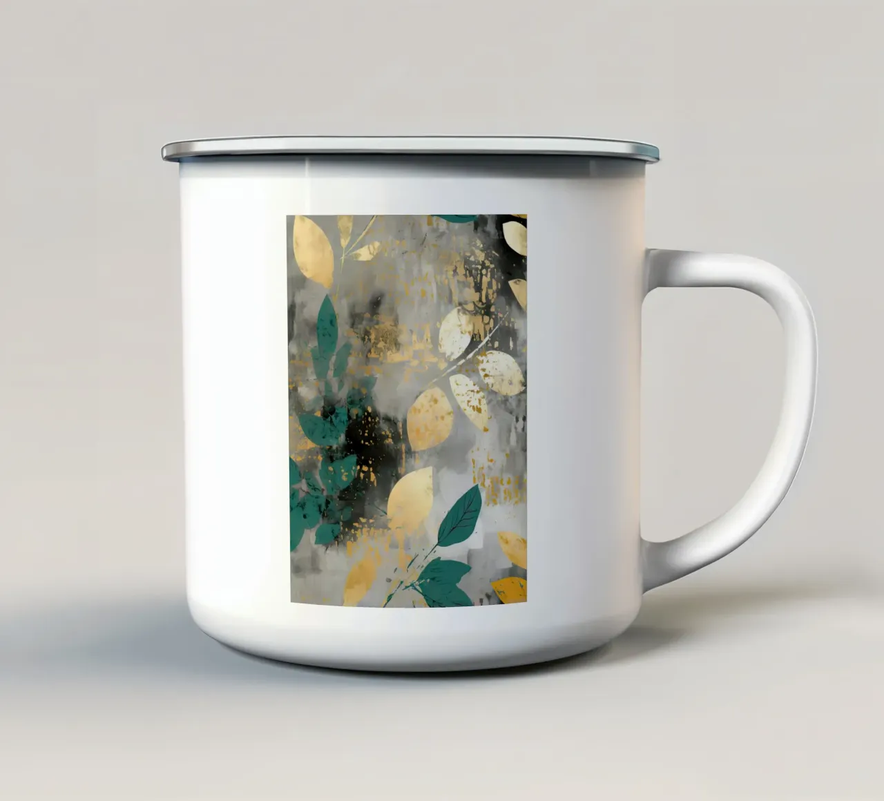 Pittura 2 tazza in smalto da Yaso Design Boho & Botanic