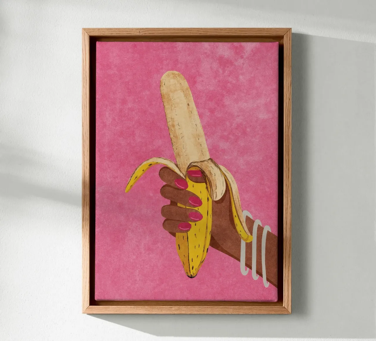 banaan canvas met Baklijst van Amber Hughes