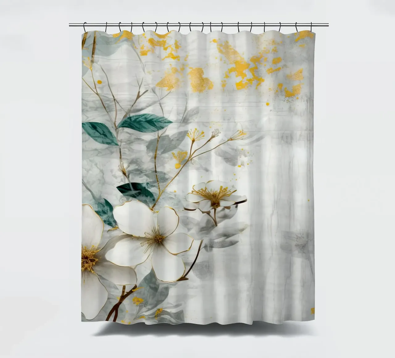 Gemälde 4 Duschvorhang von Yaso Design Boho & Botanic