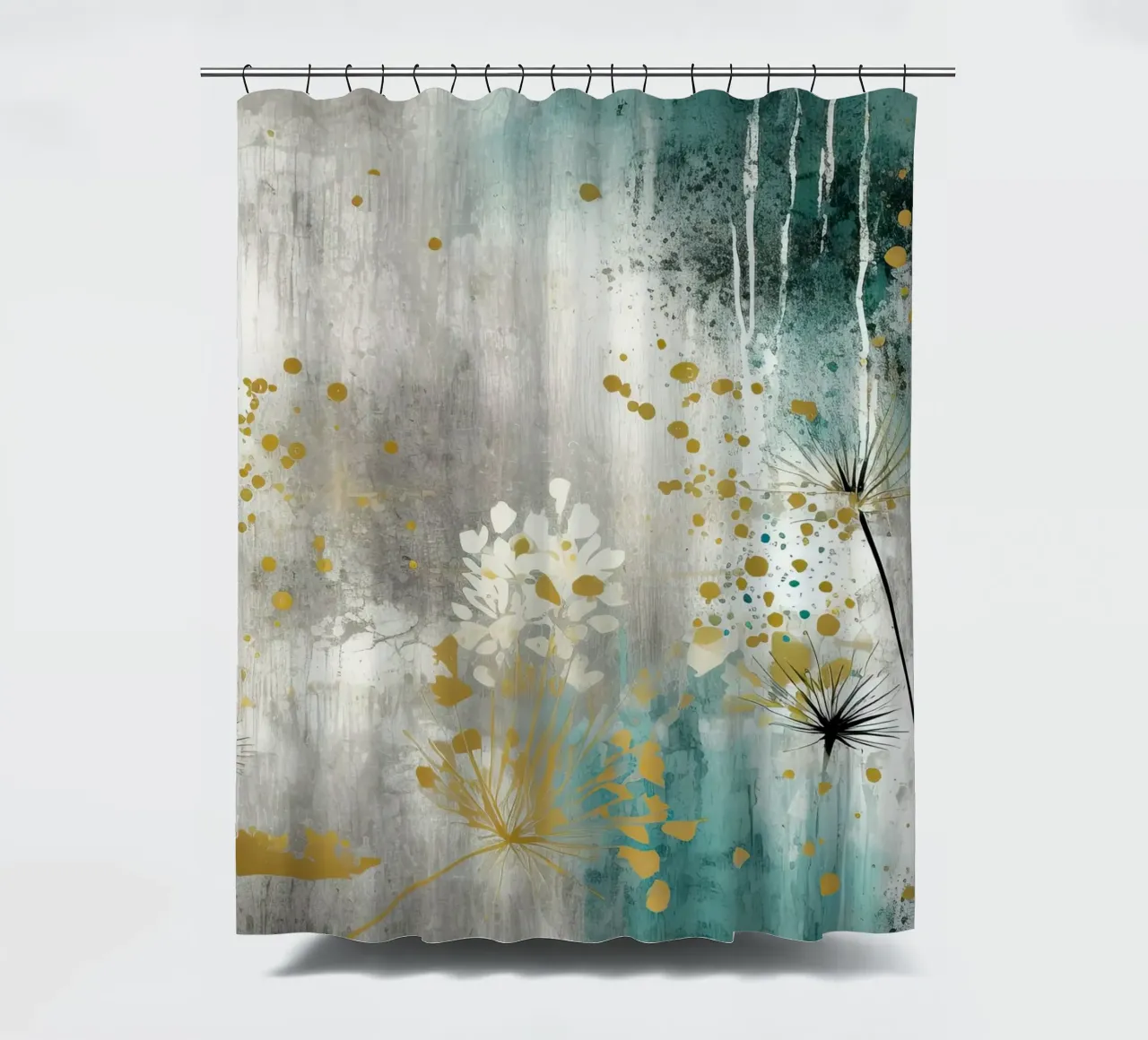 Gemälde 5 Duschvorhang von Yaso Design Boho & Botanic