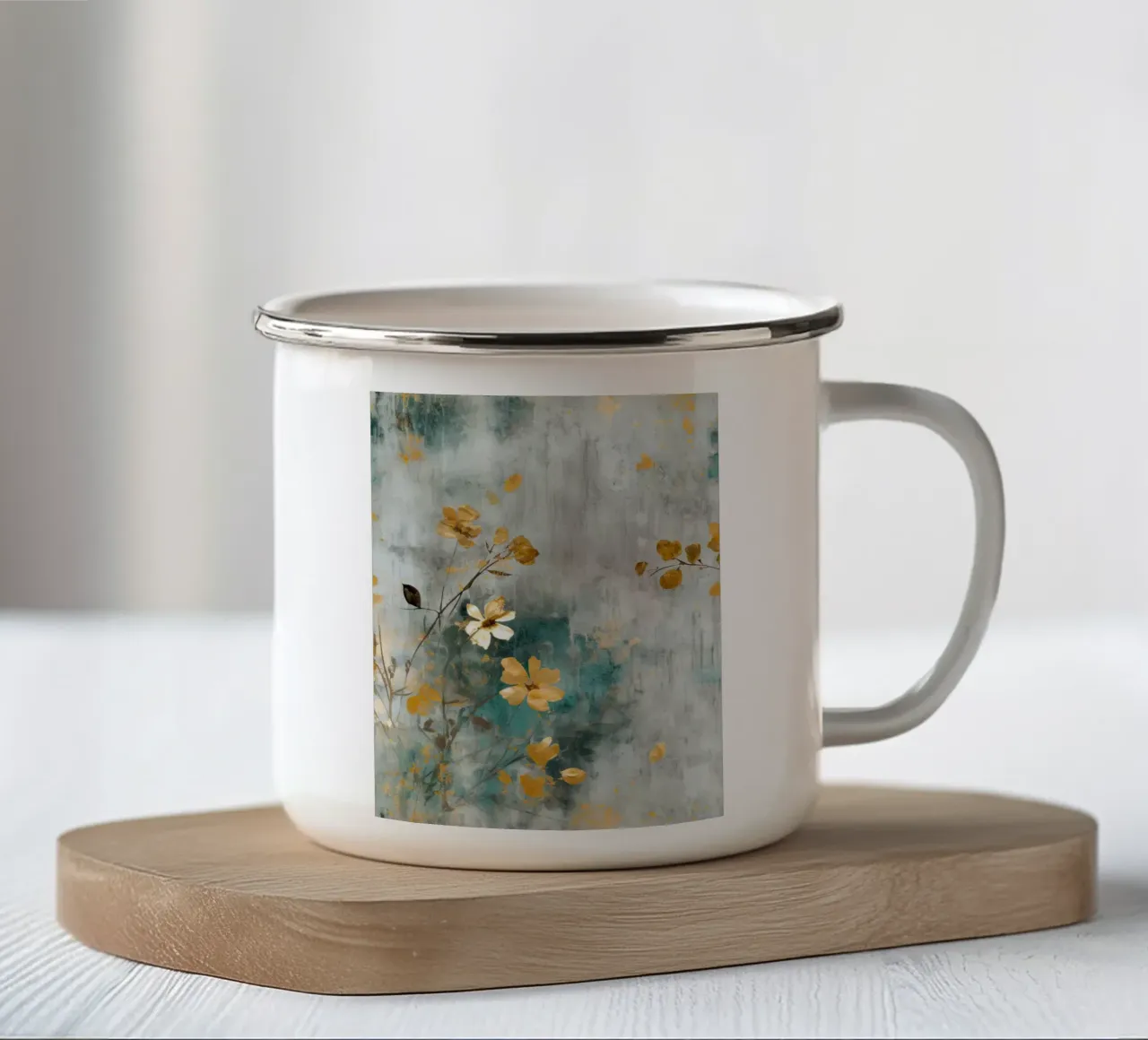 Pittura 6 tazza in smalto da Yaso Design Boho & Botanic