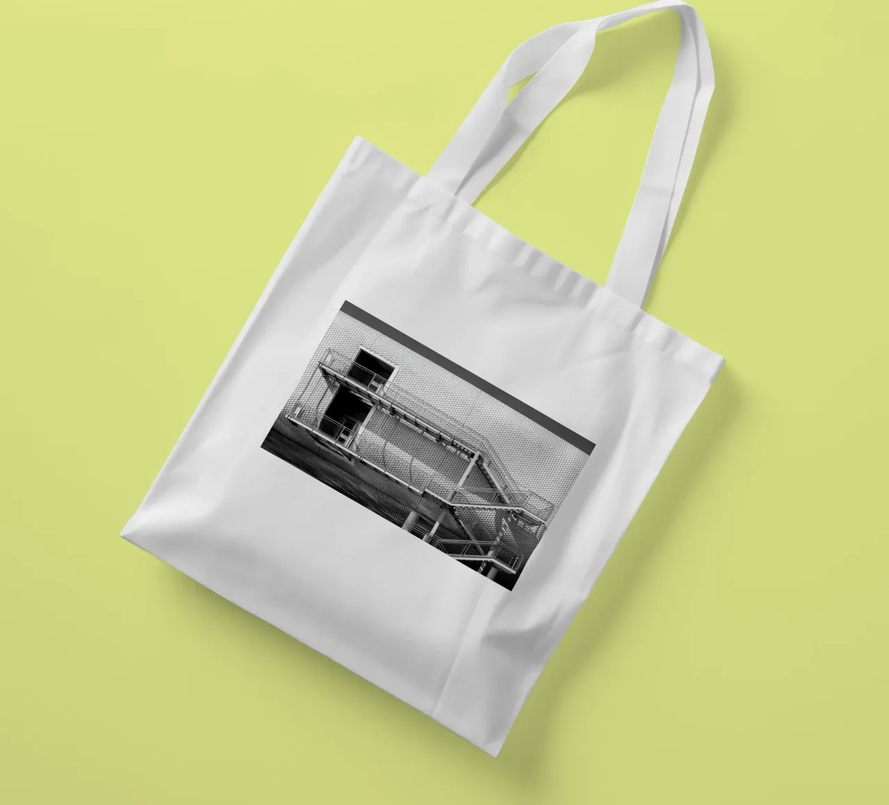 Edificio astratto borsa in juta da anderm