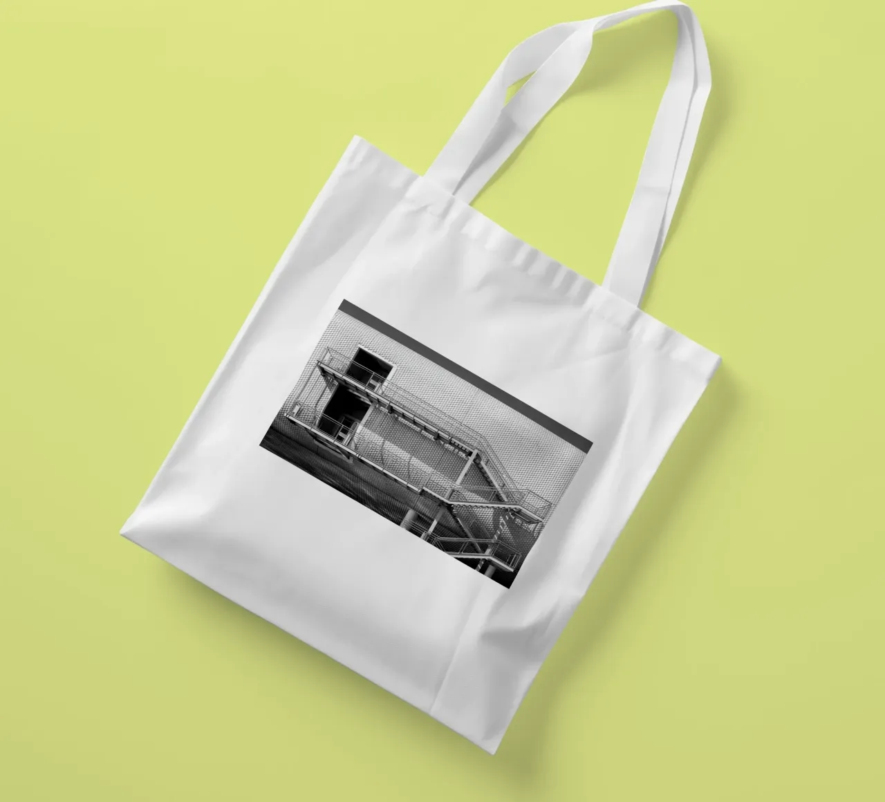 Edificio astratto borsa in juta da anderm