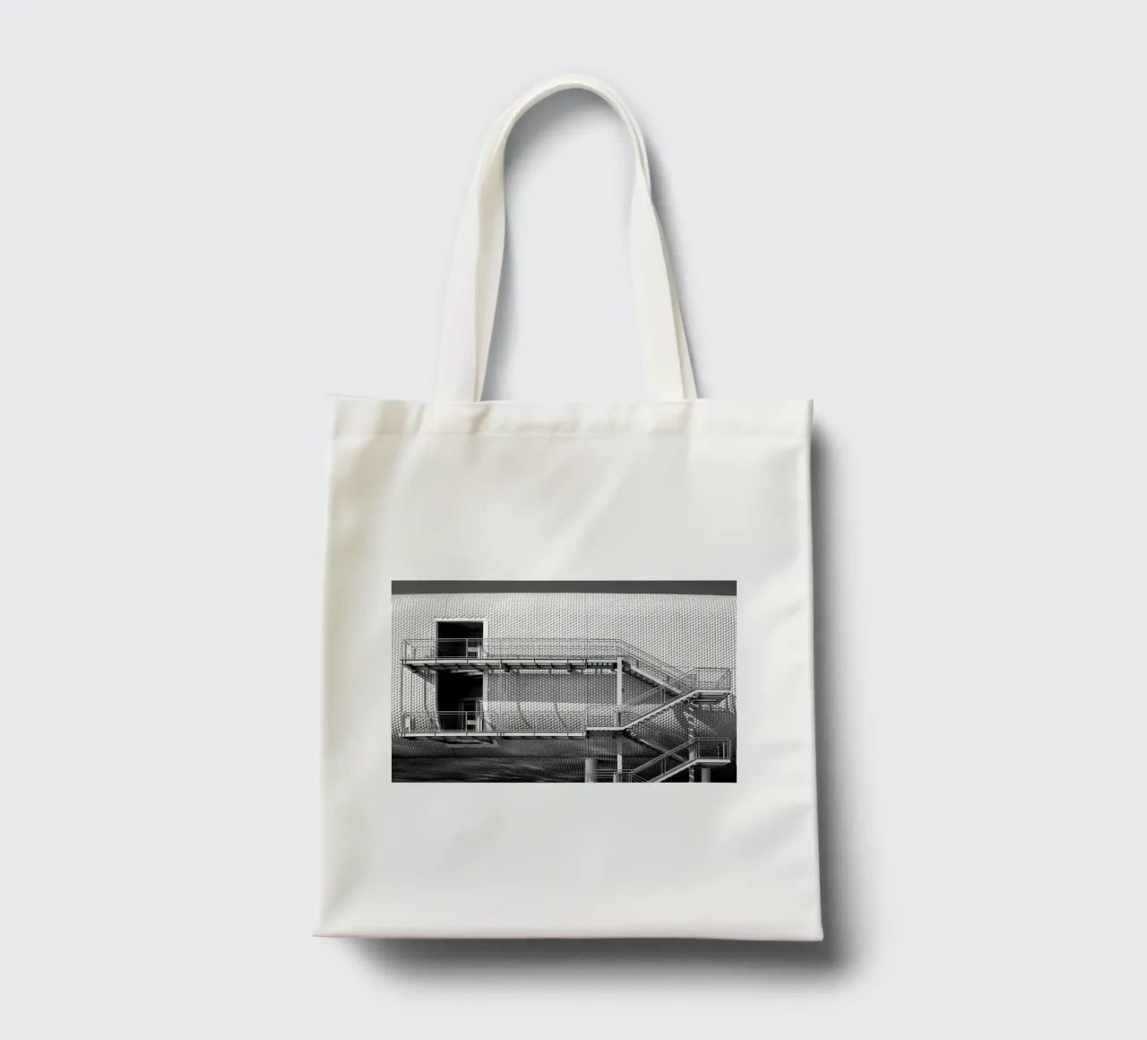 Edificio astratto borsa in juta da anderm