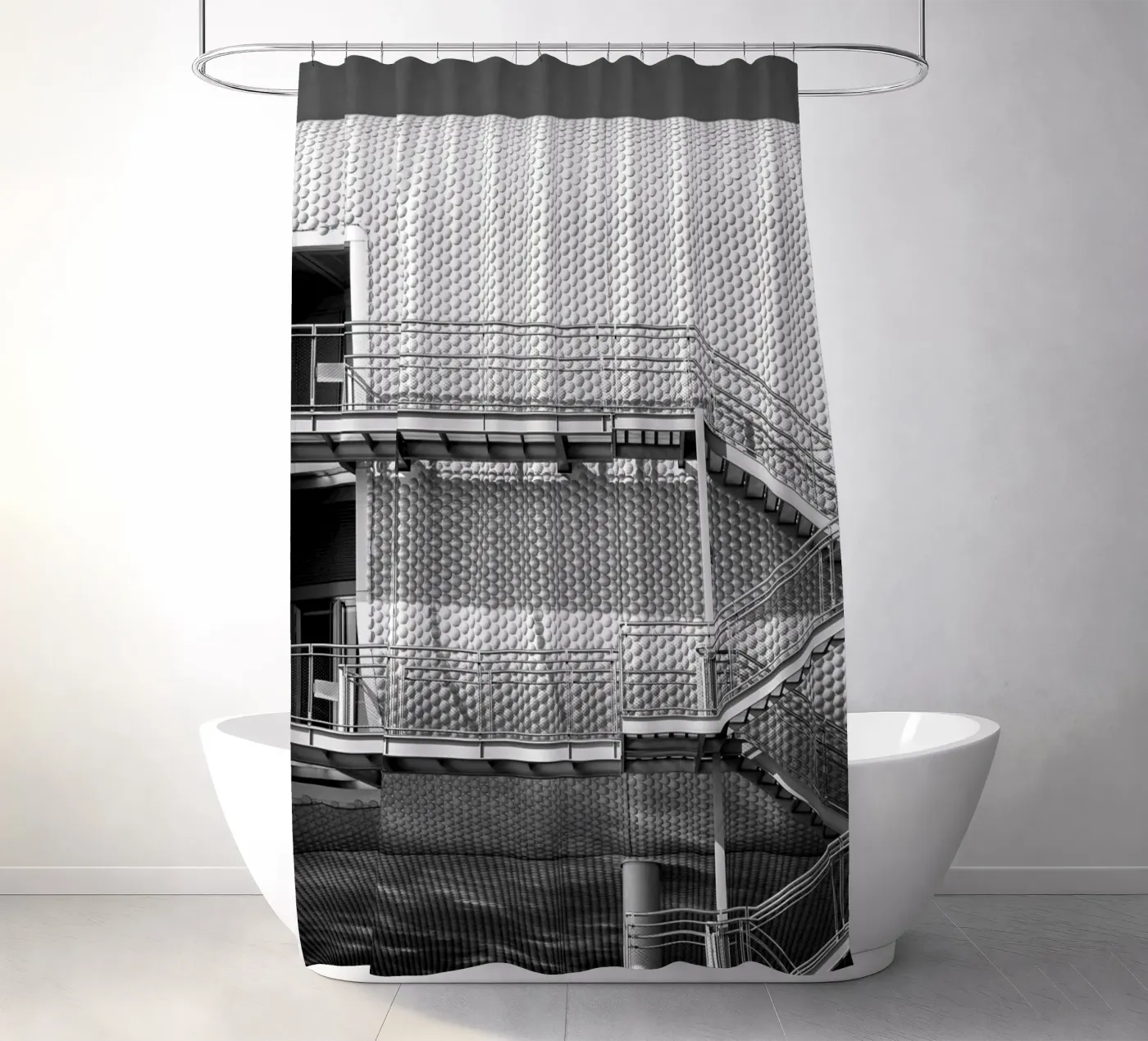 Edificio astratto tenda da doccia da anderm