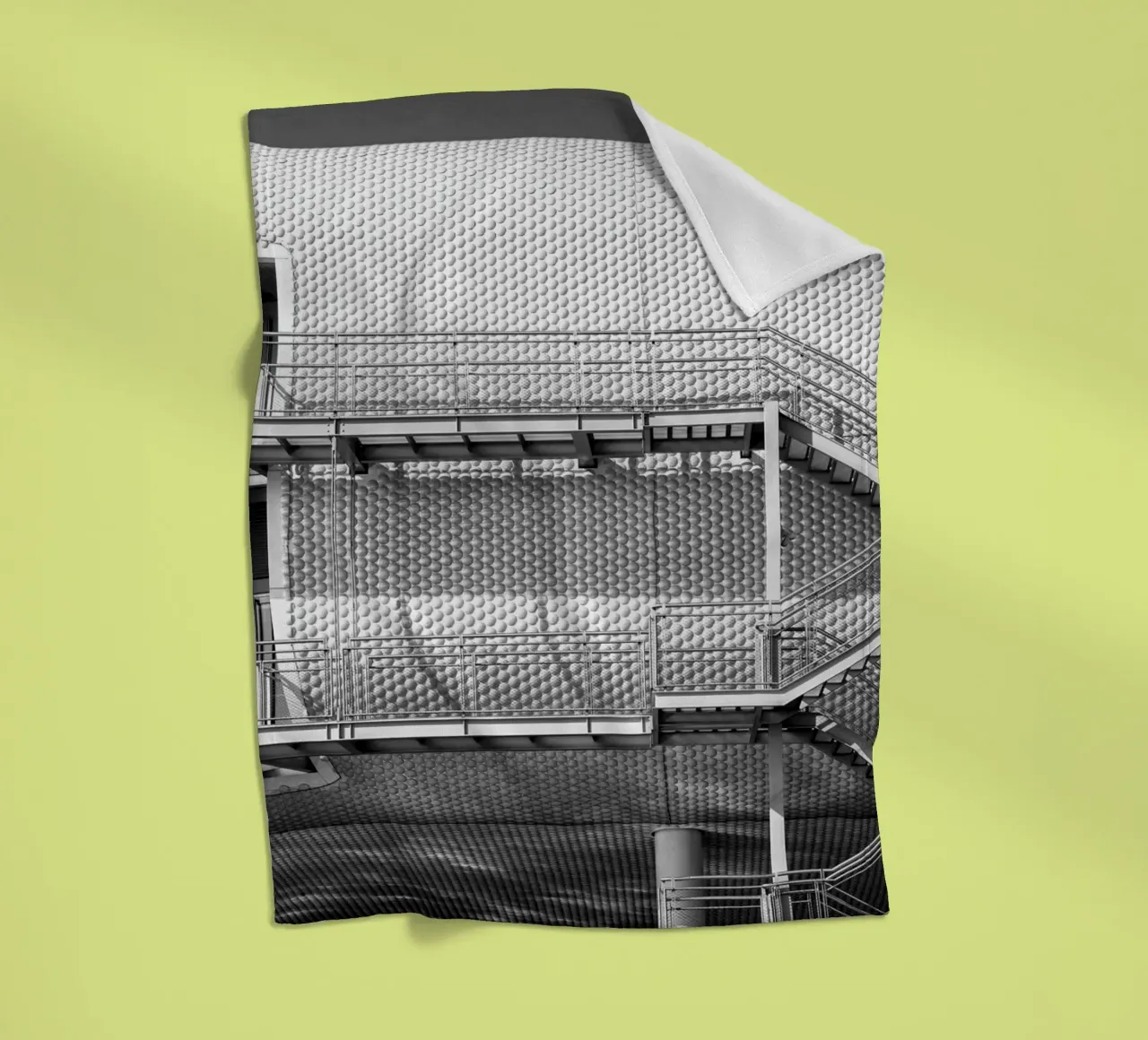 Edificio astratto coperta in pile da anderm