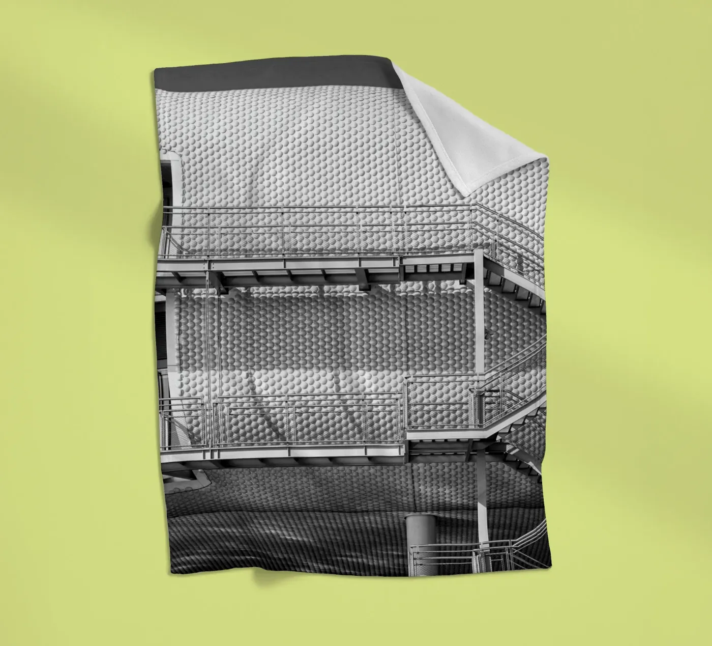 Edificio astratto coperta in pile da anderm