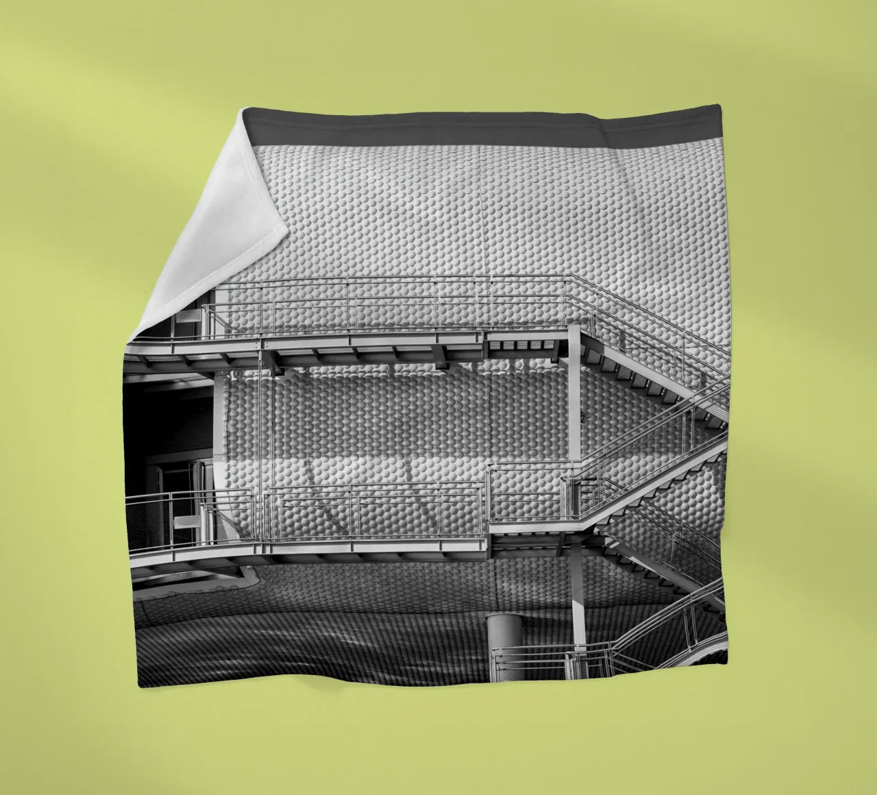 Edificio astratto coperta in pile da anderm