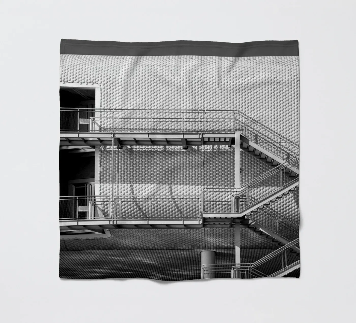 Edificio astratto coperta in pile da anderm