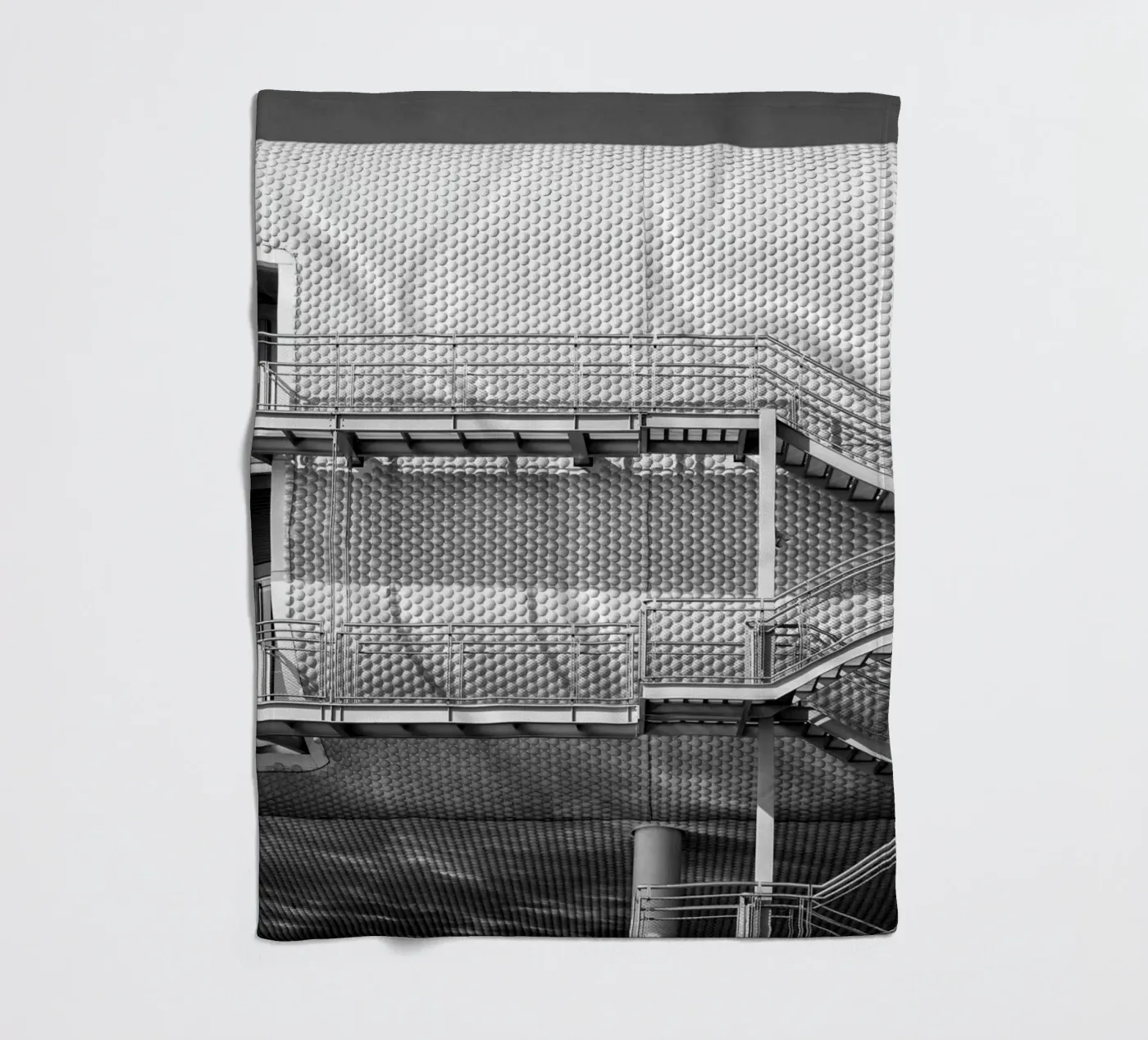 Edificio astratto coperta in pile da anderm