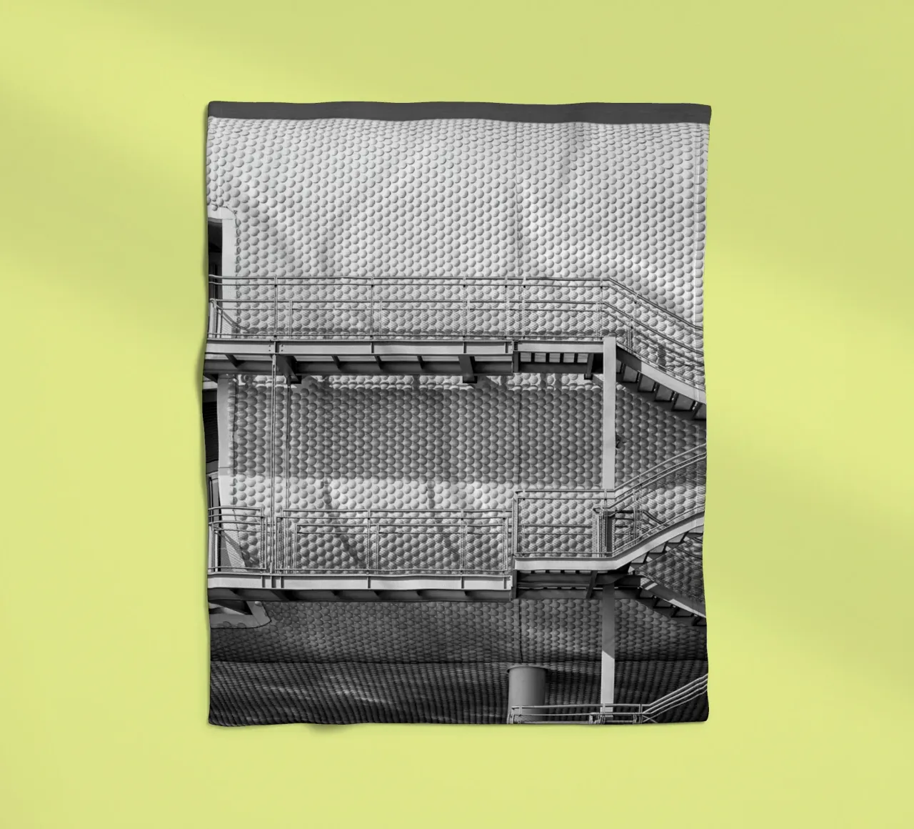 Edificio astratto coperta in pile da anderm