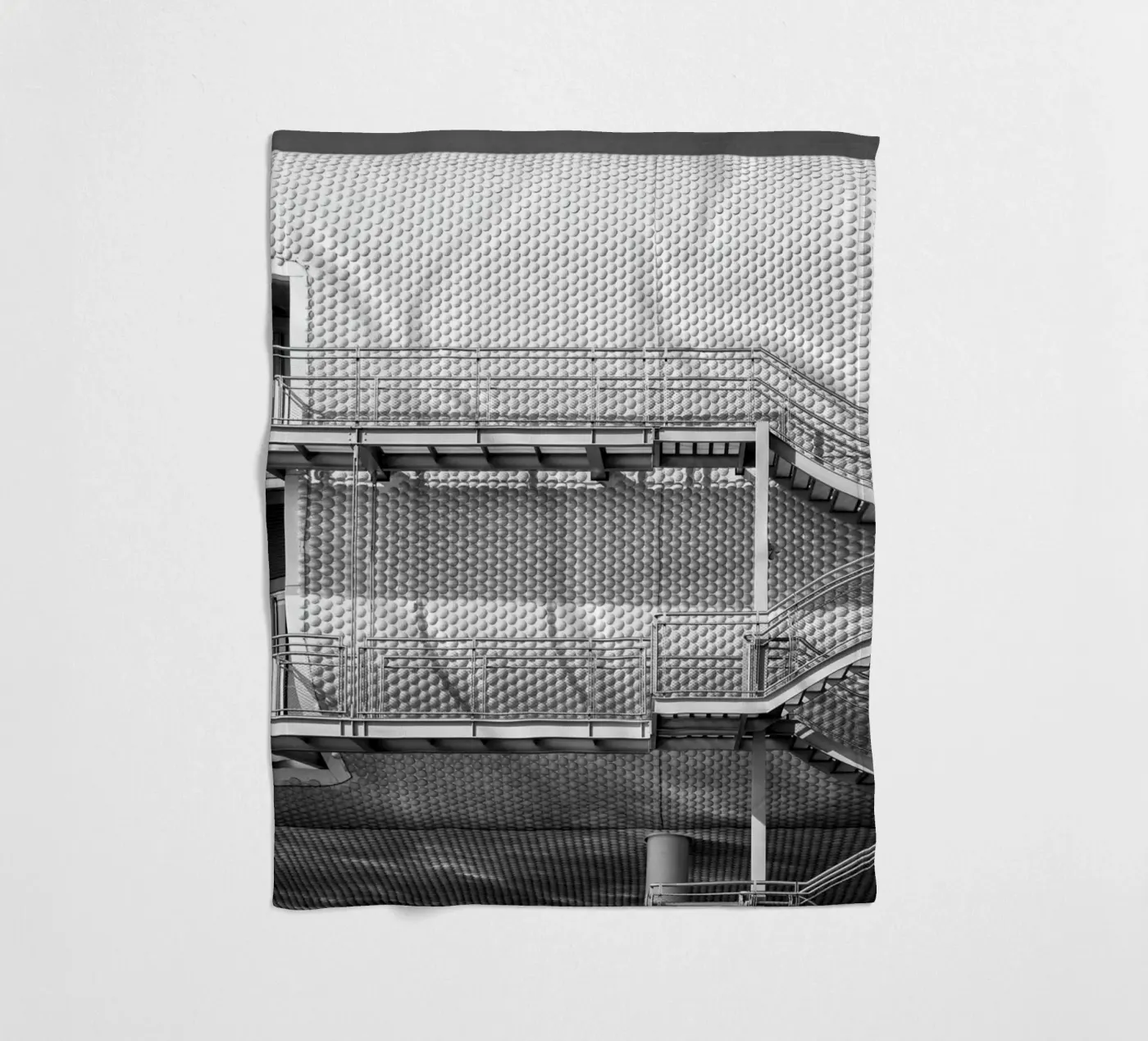 Edificio astratto coperta in pile da anderm