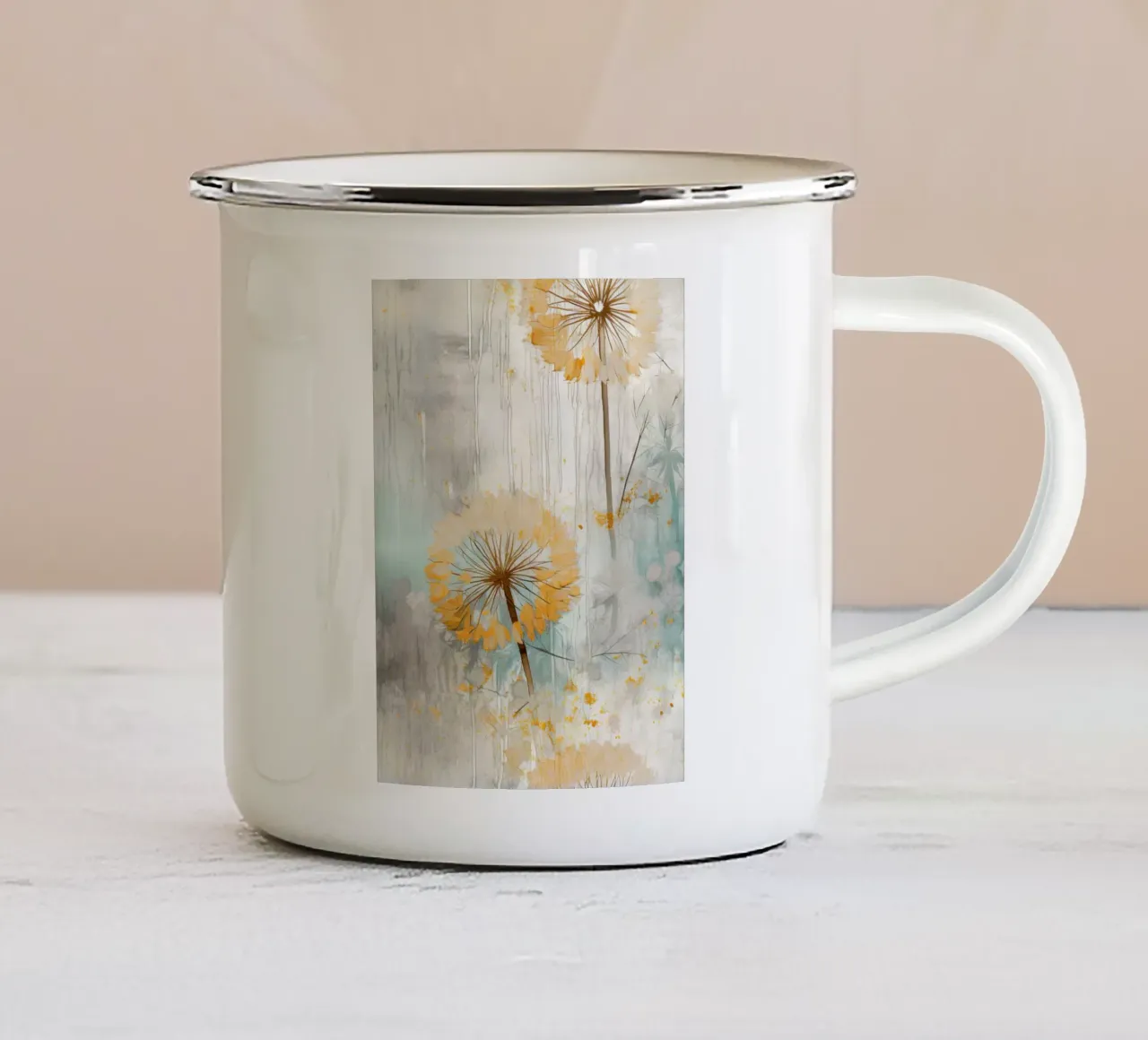 Pittura 9 tazza in smalto da Yaso Design Boho & Botanic