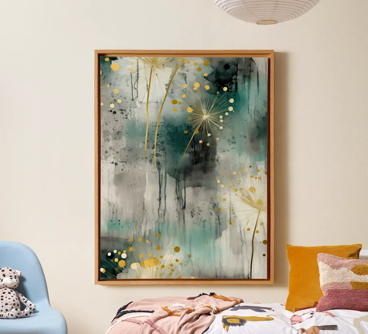 Schilderij 10 canvas met Baklijst van Yaso Design Boho & Botanic