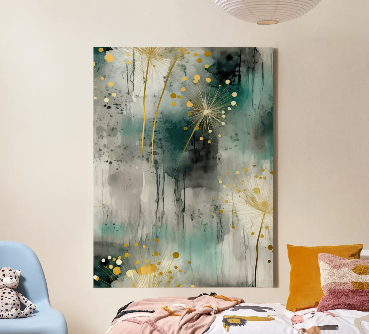 Schilderij 10 canvas met Baklijst van Yaso Design Boho & Botanic