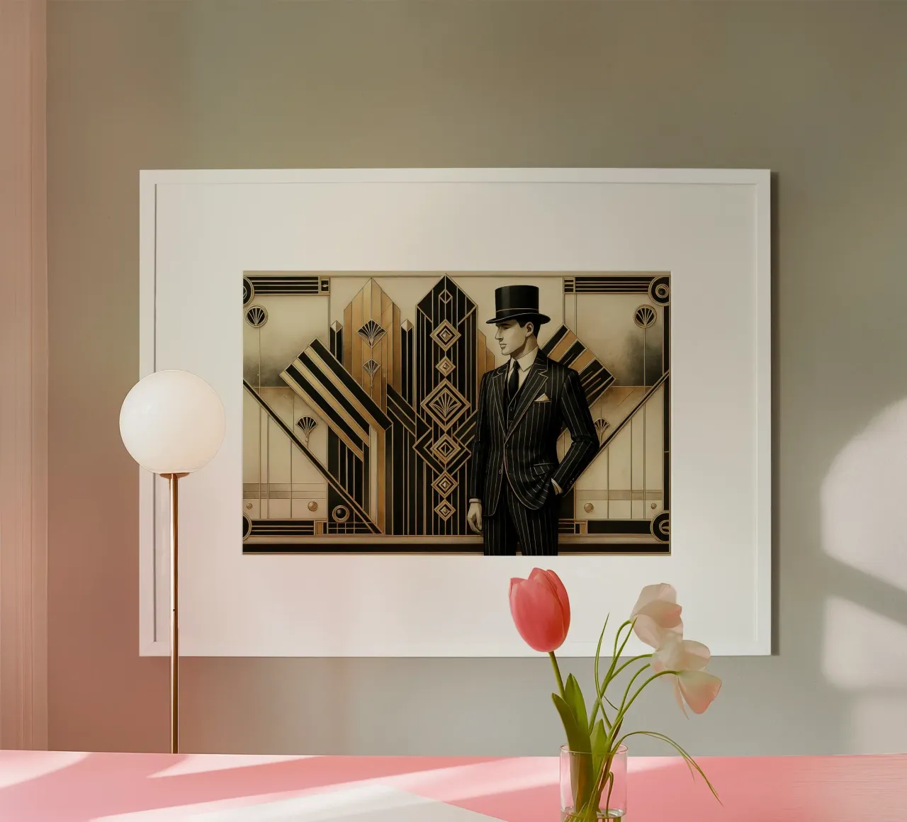 L'Art Deco Noir di Gatsby poster da Chromatic Fusion Studio