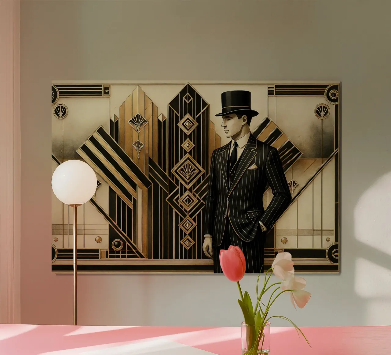 L'Art Deco Noir di Gatsby poster da Chromatic Fusion Studio