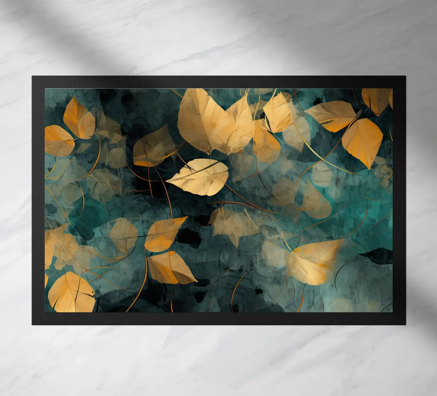 Gemälde 13 Fußmatte von Yaso Design Boho & Botanic
