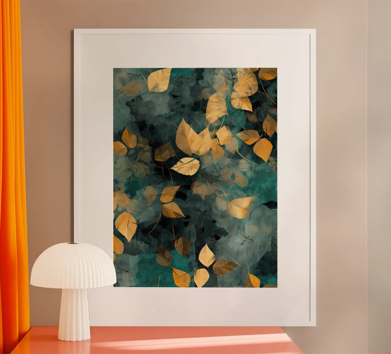 Gemälde 13 Poster mit Holzrahmen von Yaso Design Boho & Botanic