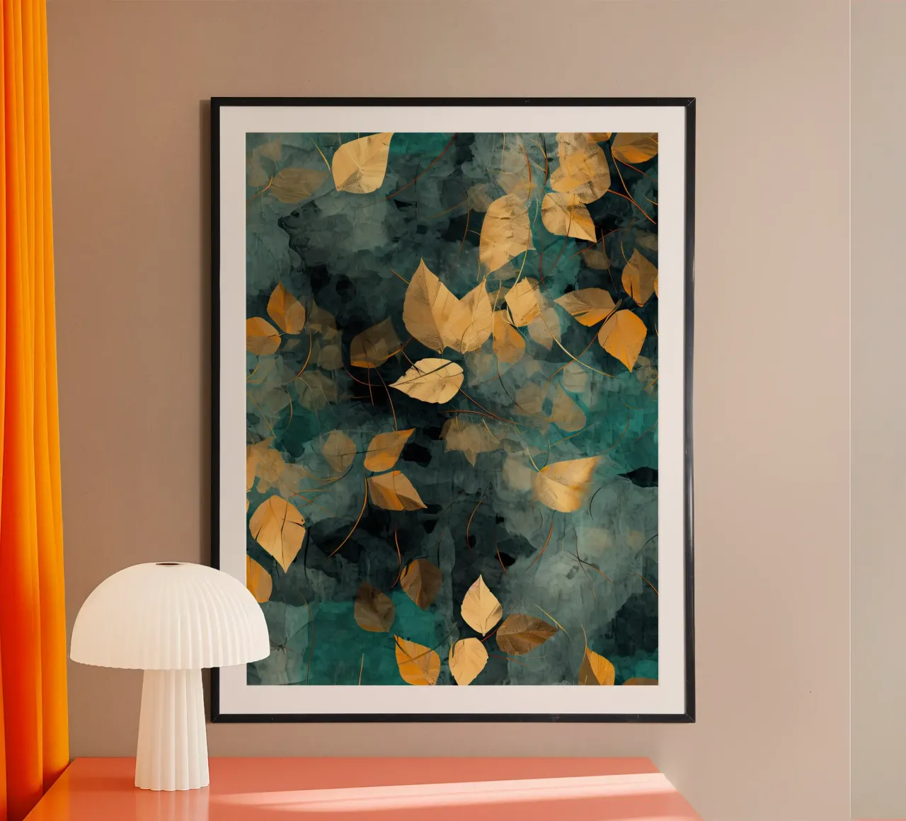 Gemälde 13 Poster mit Holzrahmen von Yaso Design Boho & Botanic