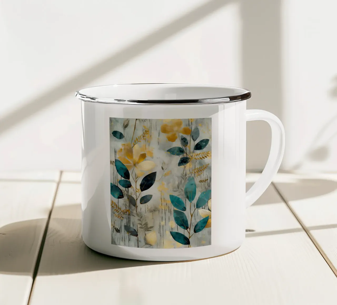 Pittura 14 tazza in smalto da Yaso Design Boho & Botanic