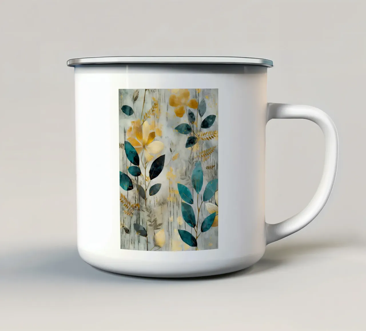 Pittura 14 tazza in smalto da Yaso Design Boho & Botanic