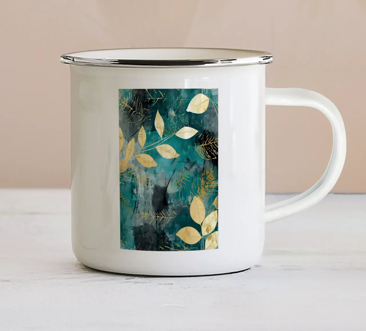 Pittura 16 tazza in smalto da Yaso Design Boho & Botanic