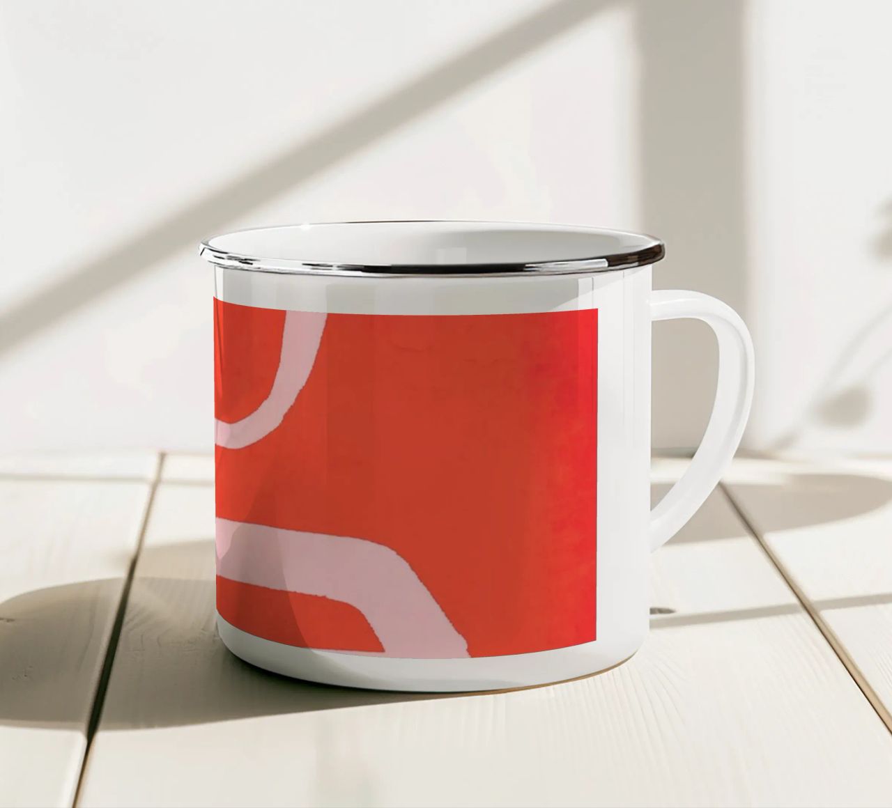 Linea astratta 207 tazza in smalto da ThingDesign